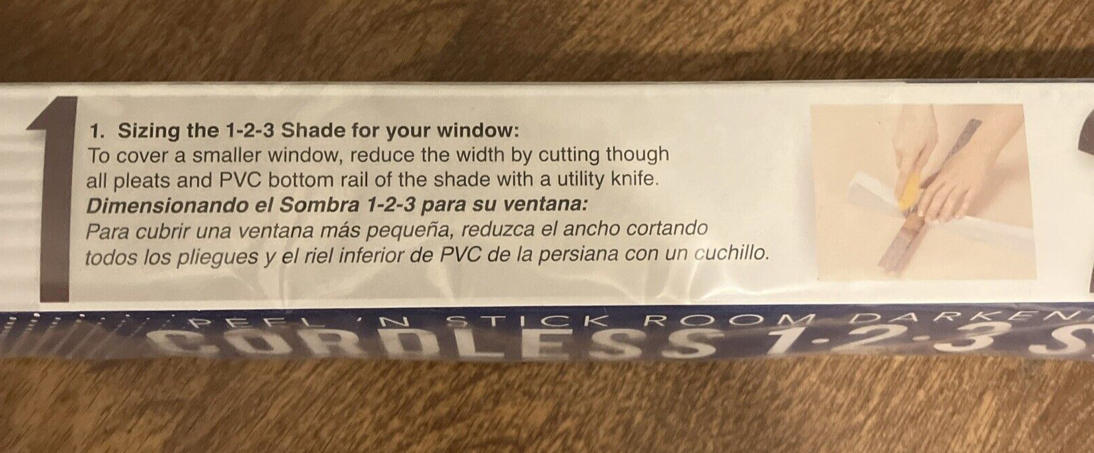 Cordless Peel-N-Stick Pleated Darkening Window Shade, Black, 36X75, Lot/3 (WS11)