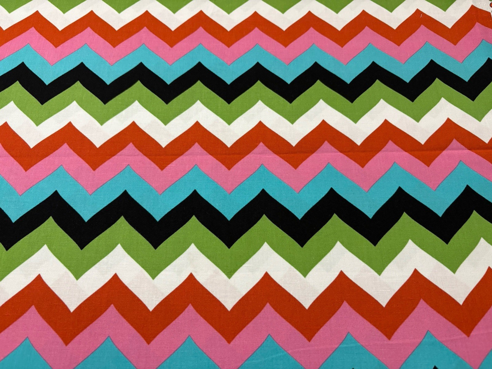 Multi Pink Blue Green Chevron Window Curtain Valance Perfect for Any Room!