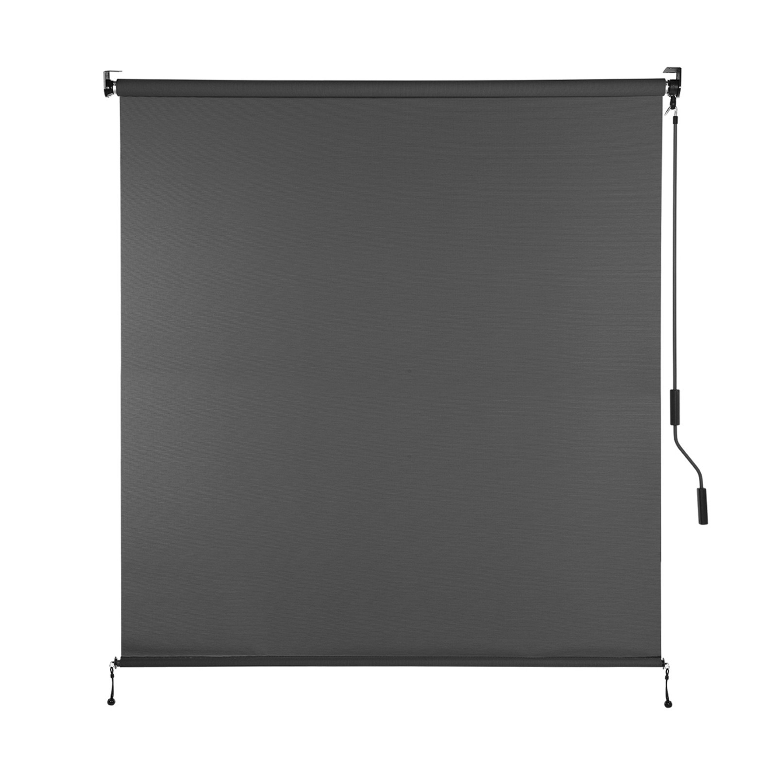 6ft (W) x 8ft (H) Outdoor Roller Shades 5% Openness Cordless Sun Roll up Shade