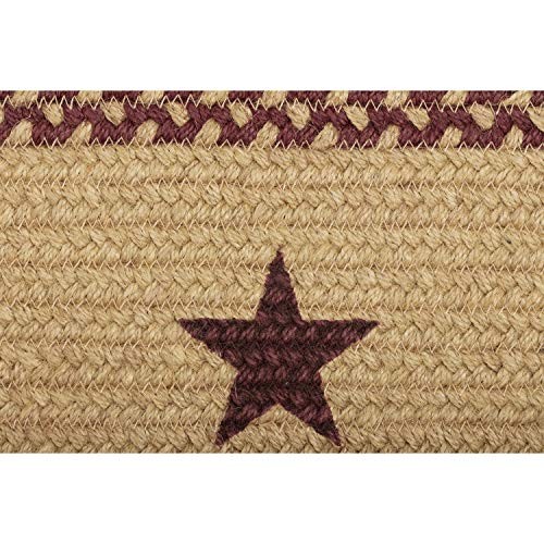 Classic Country Primitive Tabletop & Kitchen – Burgundy 24″W x 8″L (Pack of 1)