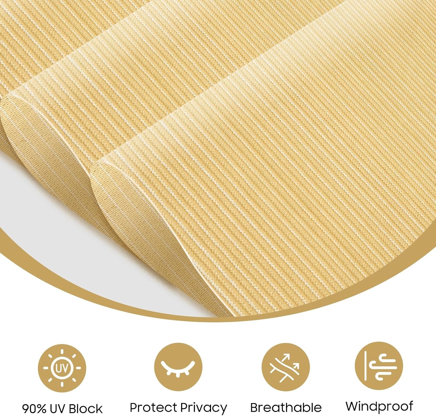 60″ W x 96″ L Roll Up Blinds – Patio Shades with Windproof Bungee tie, 90% UV