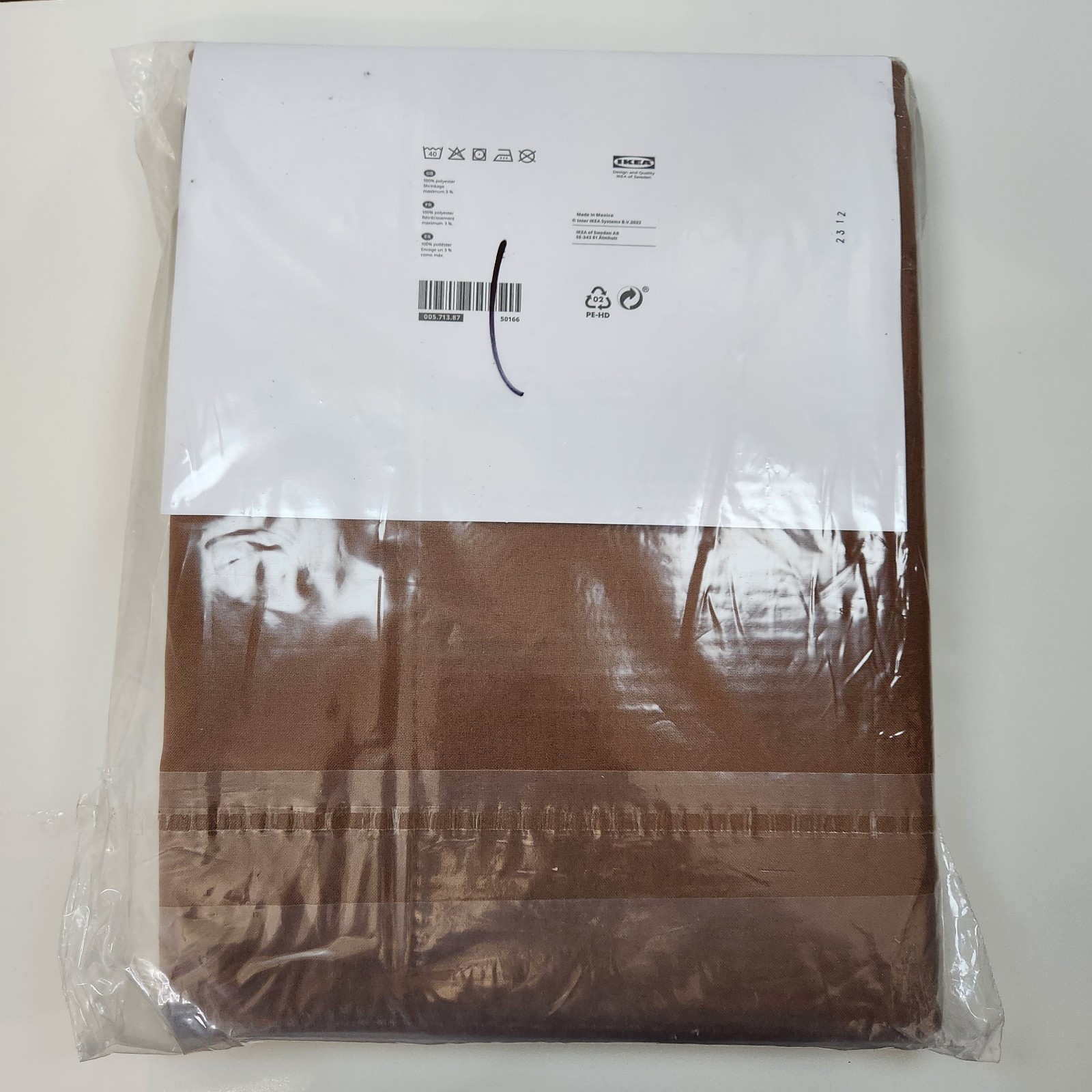 NEW Ikea Revlummer Brown Curtains 1 Pair (2 Panels) 55″ x 84″ 005.713.87 Solid D