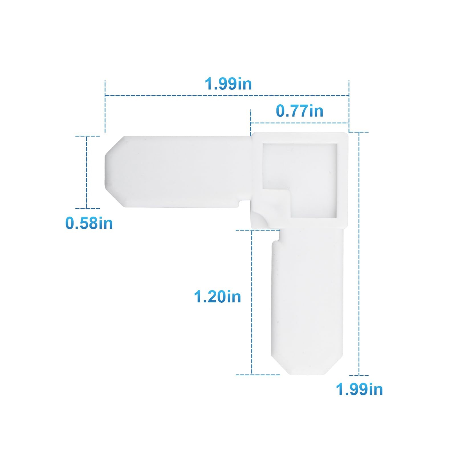 Screen Frame Corner Replacement 5/16 in x 3/4 in. x in., White