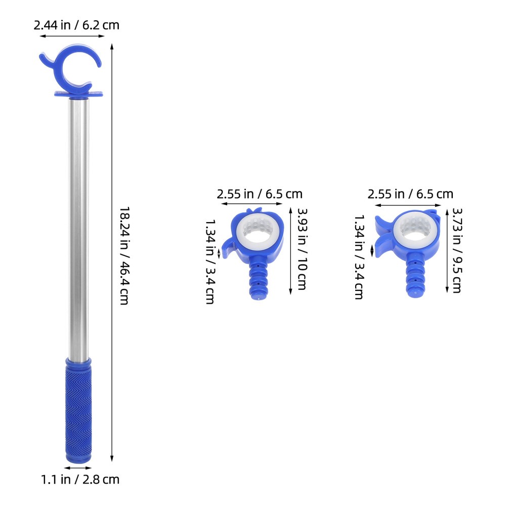 3Pcs Heavy Duty Window Pole Opener Telescopic Pull Rod Durable for Home Use