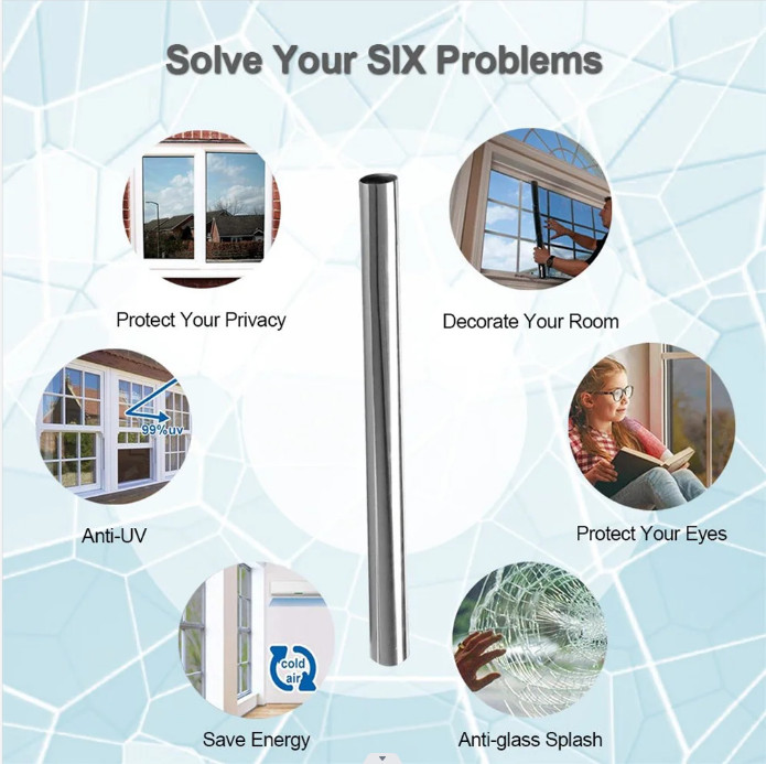 5% 15% 20% VLT Uncut Window Roll Tint Film In FT Feet Car Home Office Commercial