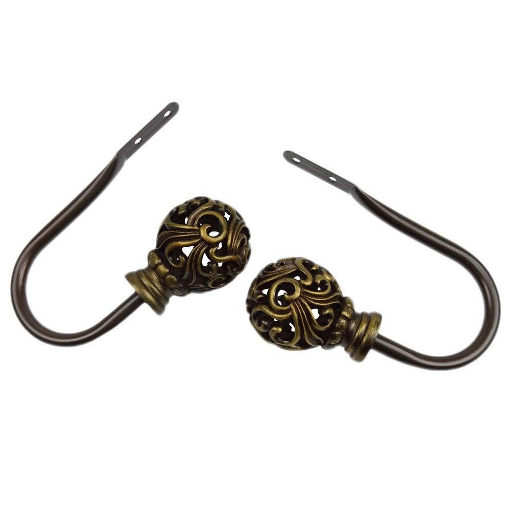 InStyleDesign Stella Curtain Holdback Pair – n/a Nickel Finish