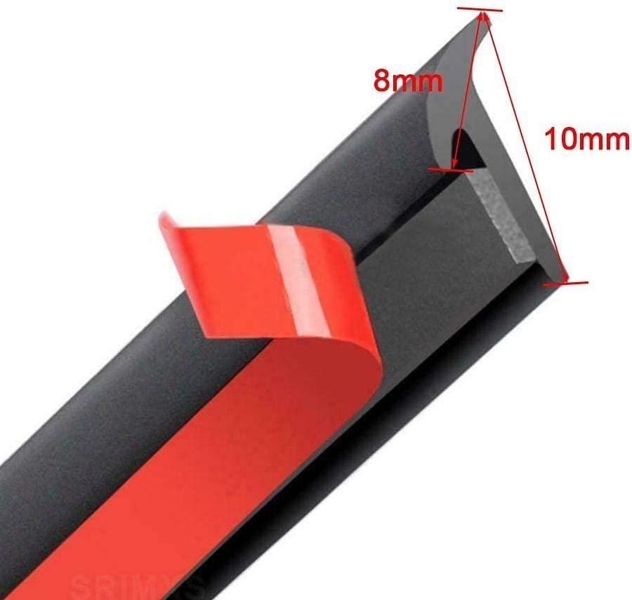 5M/16.5Ft Universal Self Adhesive Auto Rubber Weather Draft Seal Strip, Car W…