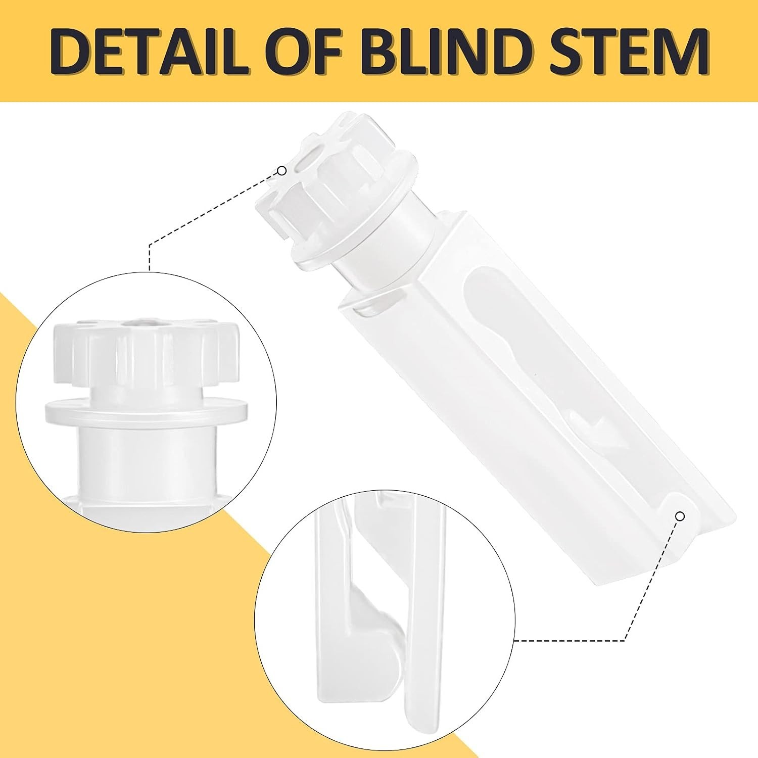 40-Count Water-Resistant Vertical Blind Stems – Simple & Efficient Installation