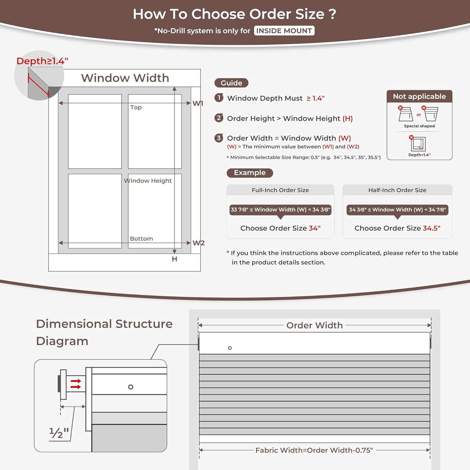 No Drill Blinds for Windows Blackout Cordless Cellular Shades Honeycomb Blinds P