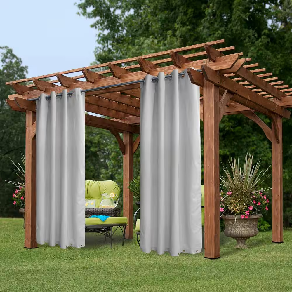 50″ W X 96″ L Water & Wind Resistant Outdoor Curtain for Patio Porch Gazebo Caba