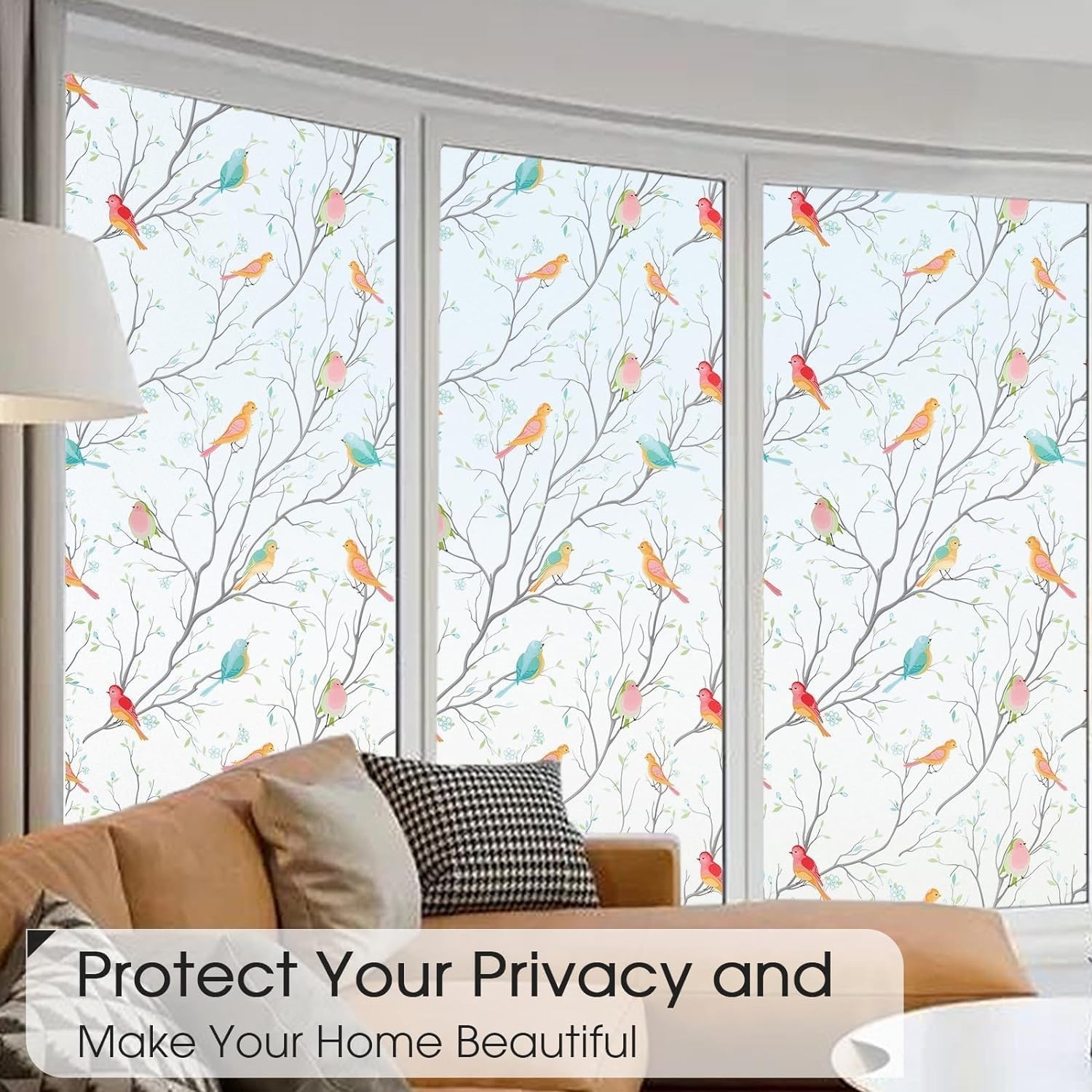 Quality Bird Design Privacy Film, 29.5″x118.1″