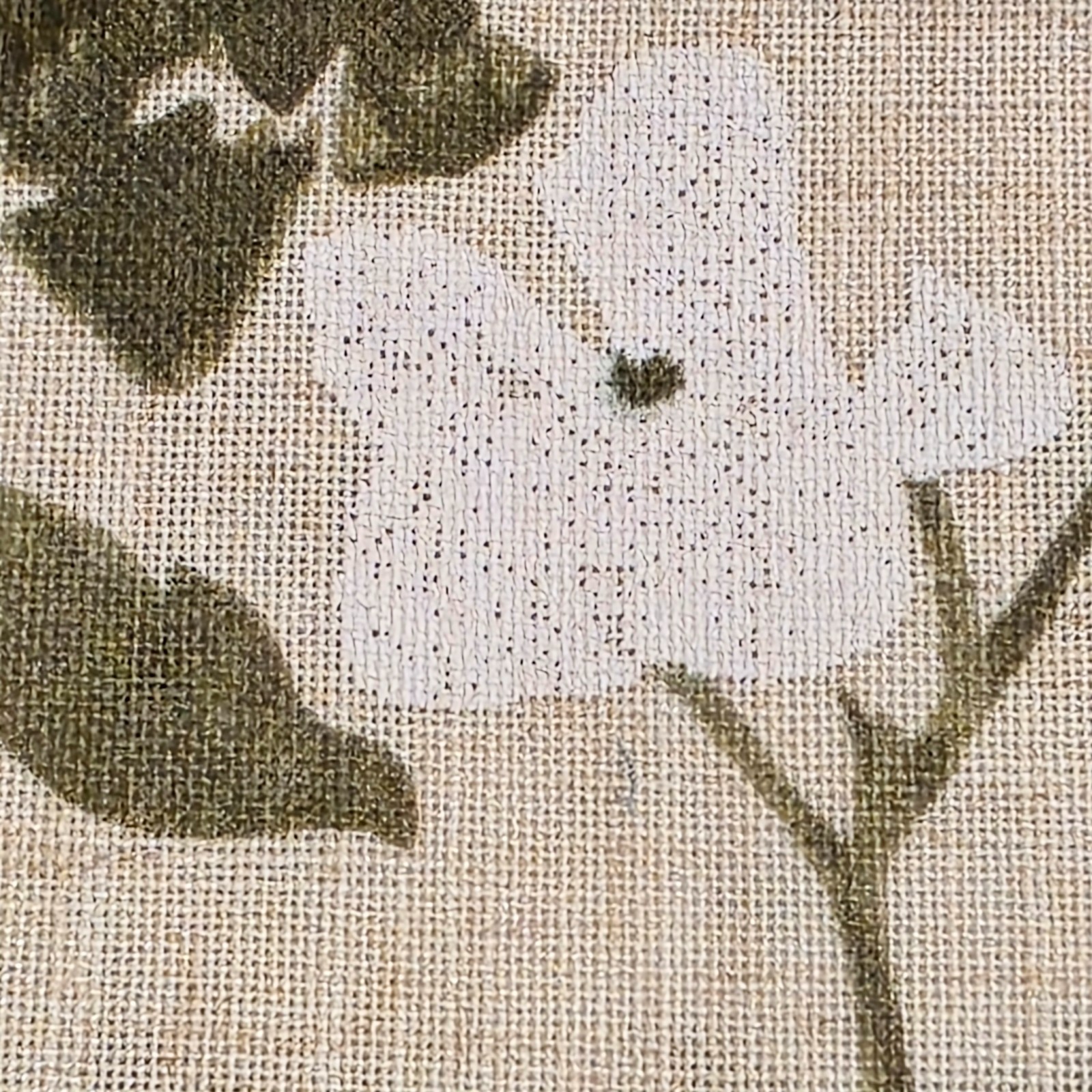 DKNY Floral Sketch Curtains Set of 4 37×84 Loden Natural Linen Blend New