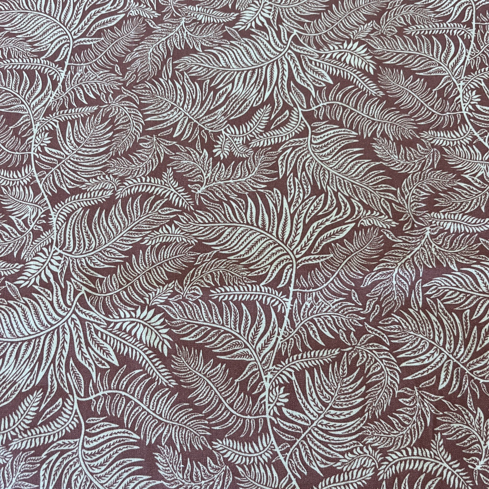 2 IKEA Halving Fern LeavesCurtains Panels 57×98 Botanical Burnt Orange