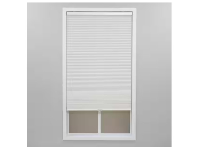 White Cordless Light Filtering Polyester Cellular Shades – 49 in. W x 64 in. L