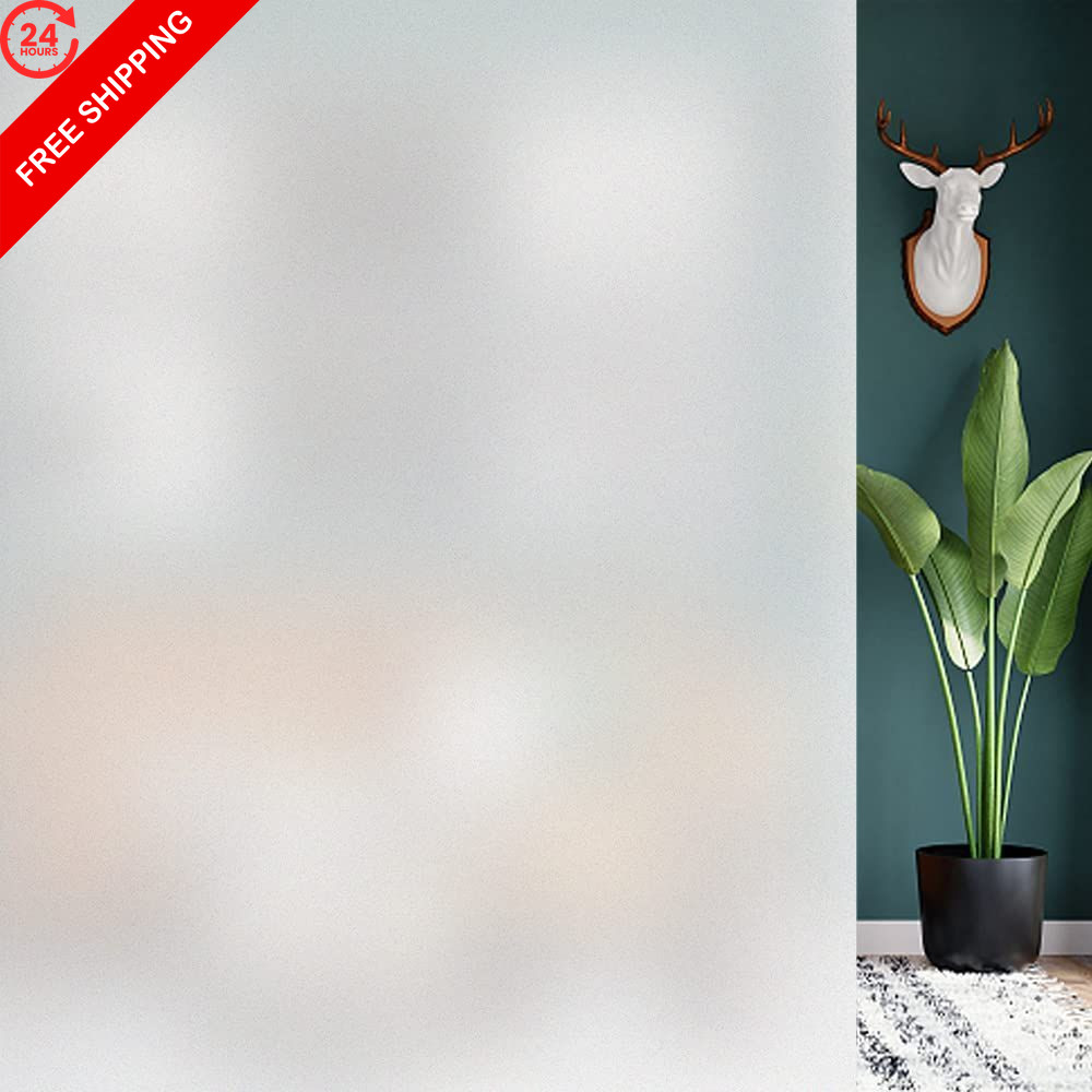 HIDBEA Frosted Window Privacy Film – Non Adhesive 23.6 x 78.7 Inch,