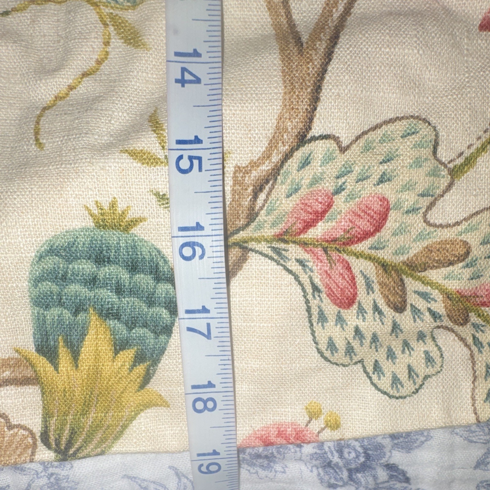 Floral Lined Rod Pocket Window Valance Country Multicolor Opaque 24×18