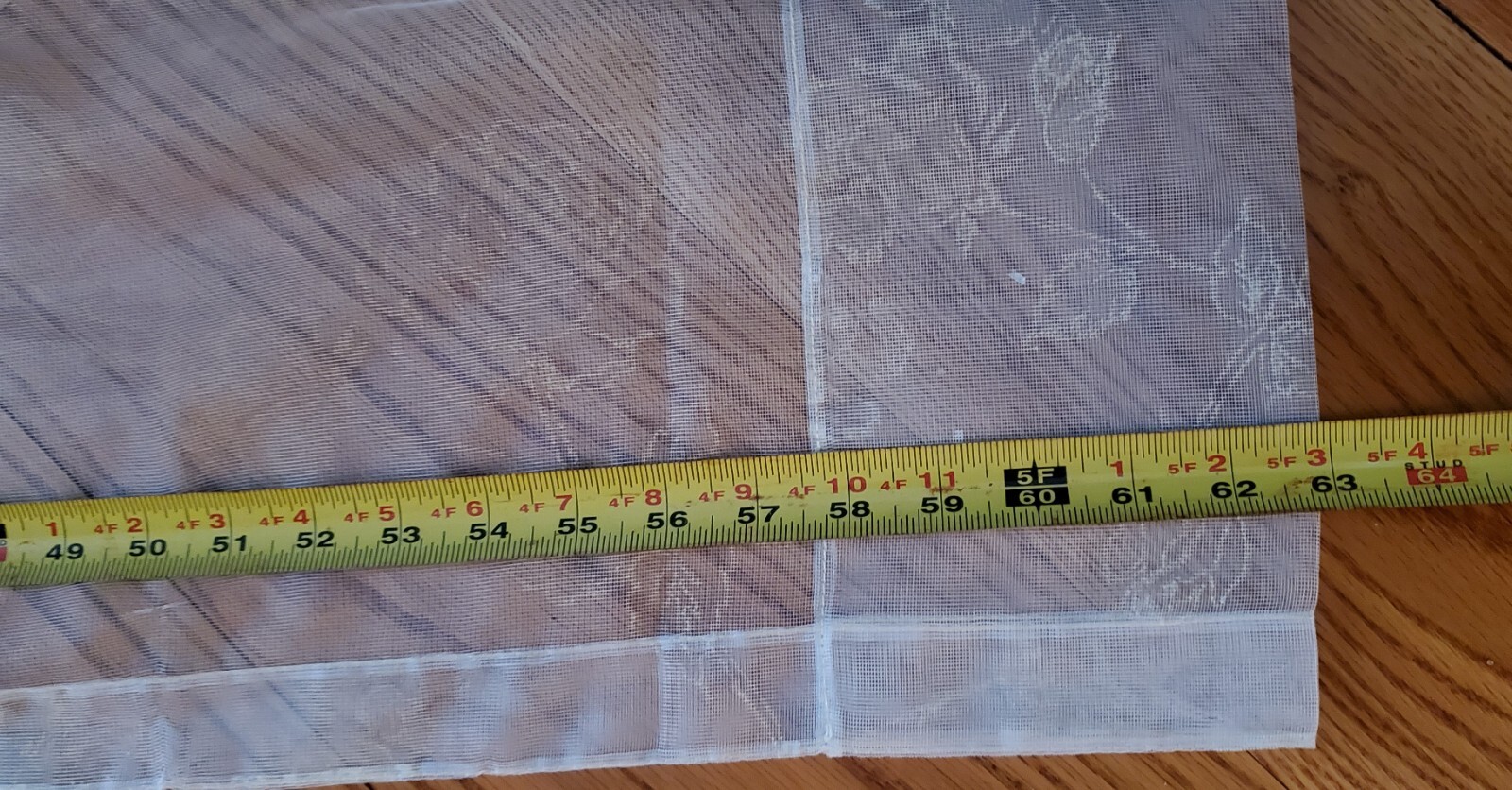 Sheers Floral, Rose, Plain 62″ x 54″ Vintage 1 JC Penney Vintage – 3 Sets