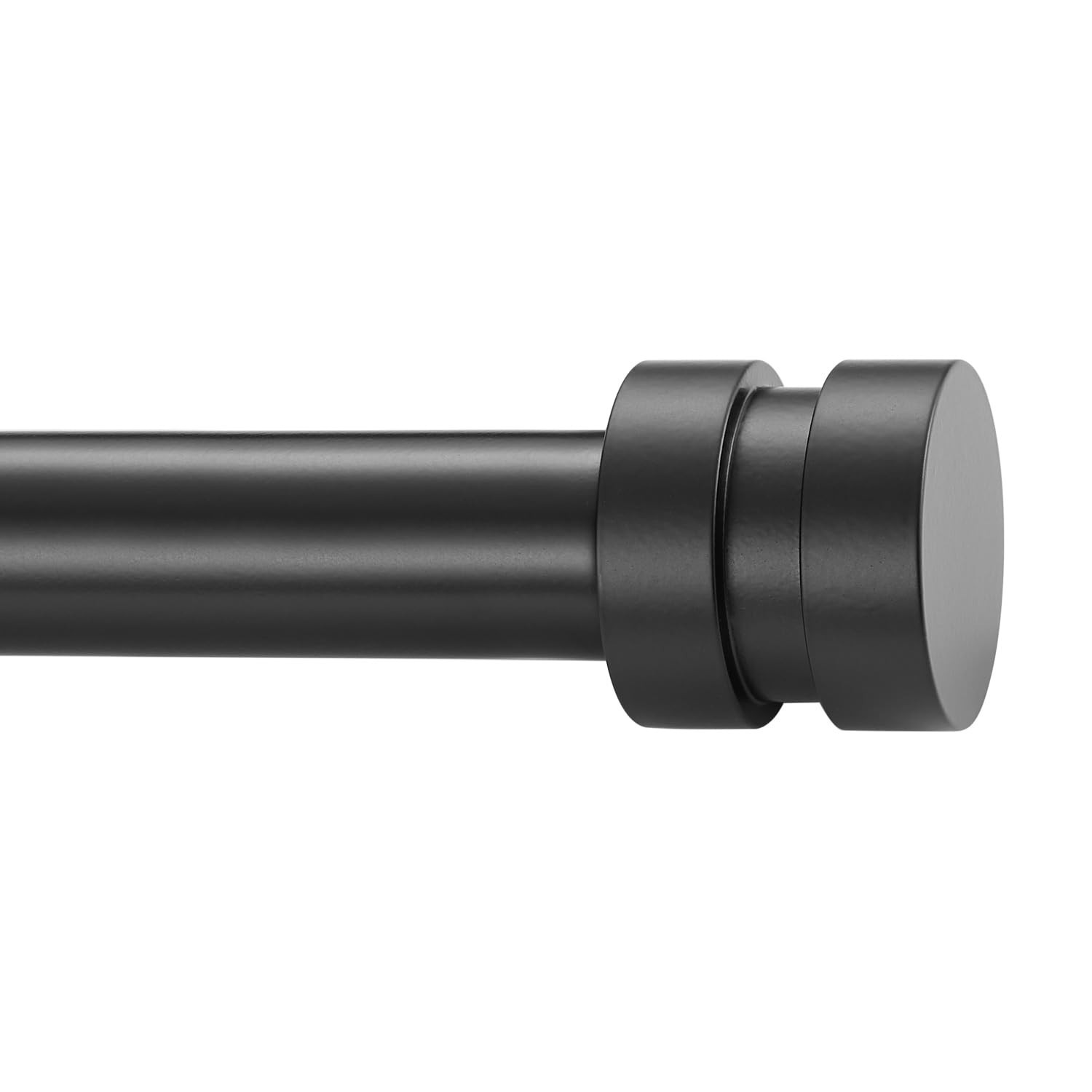 16-56 inch Long Adjustable Matte Black Curtain Rods,1 inch Diameter Splicing …