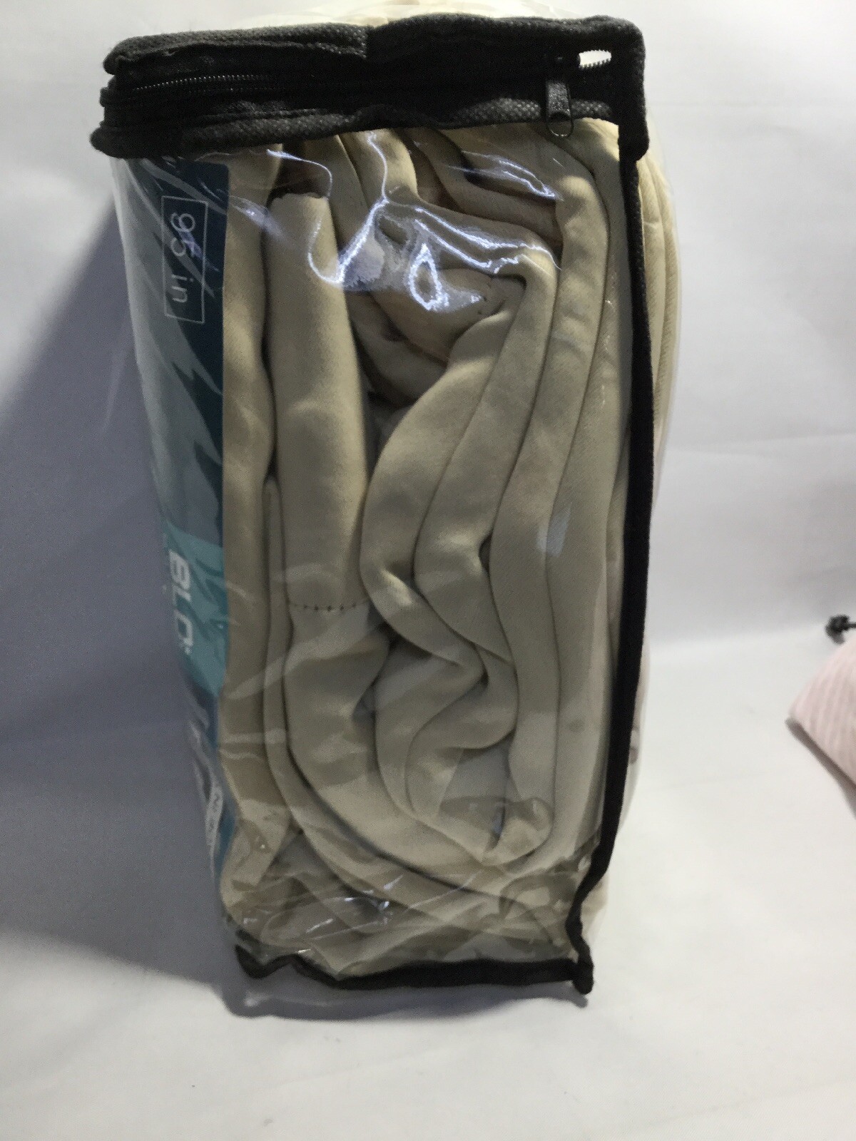 Blackout Curtains Grommet Draperies Thermal Insulated, Set 2 Panel, Beige 52″ 95