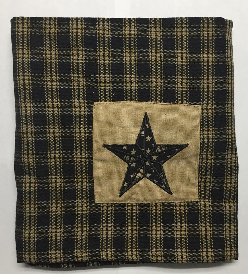 PD Sturbridge Black Lined Patch Valance
