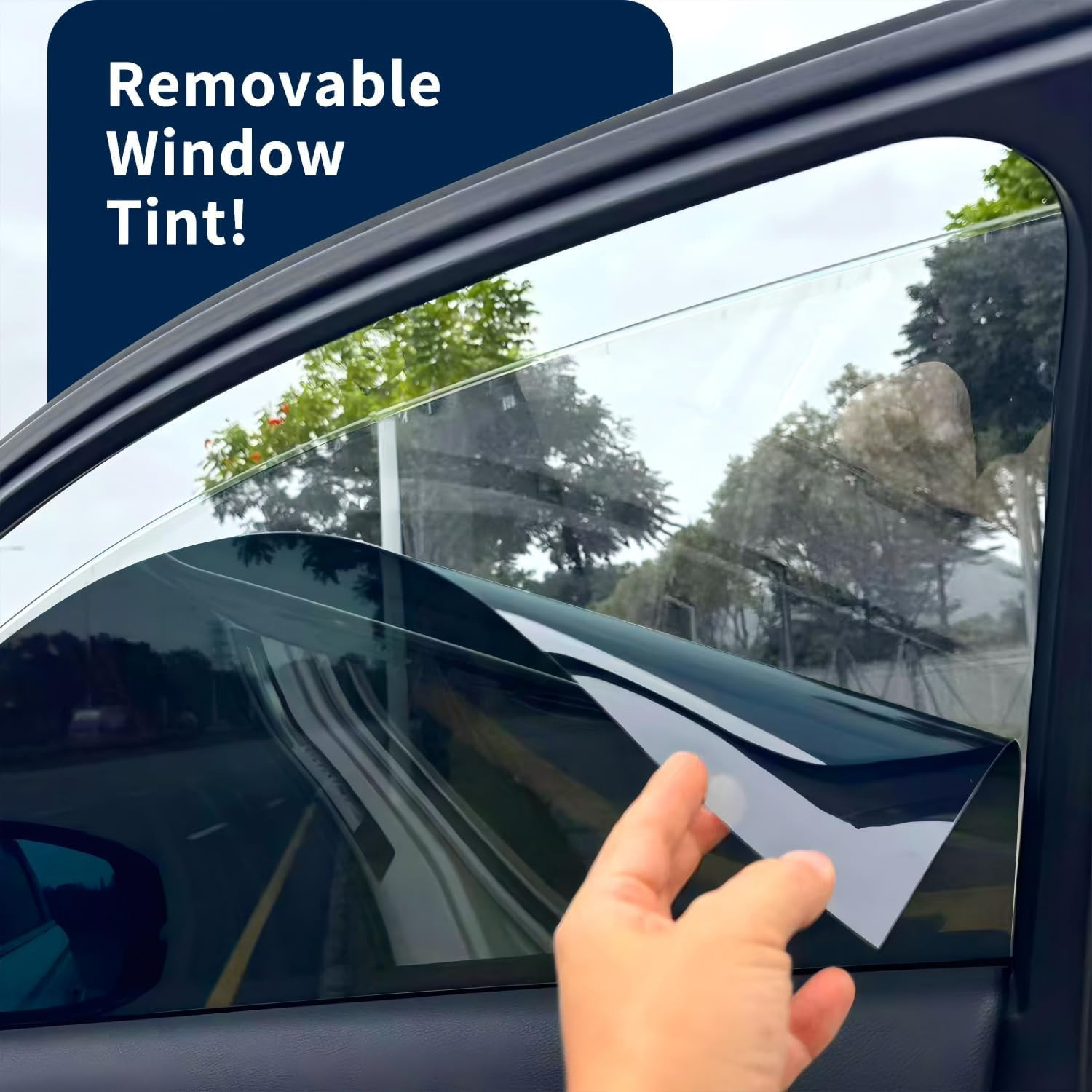 Detachable Tint for Model Y Front Window – UV & Sun Protection, Privacy
