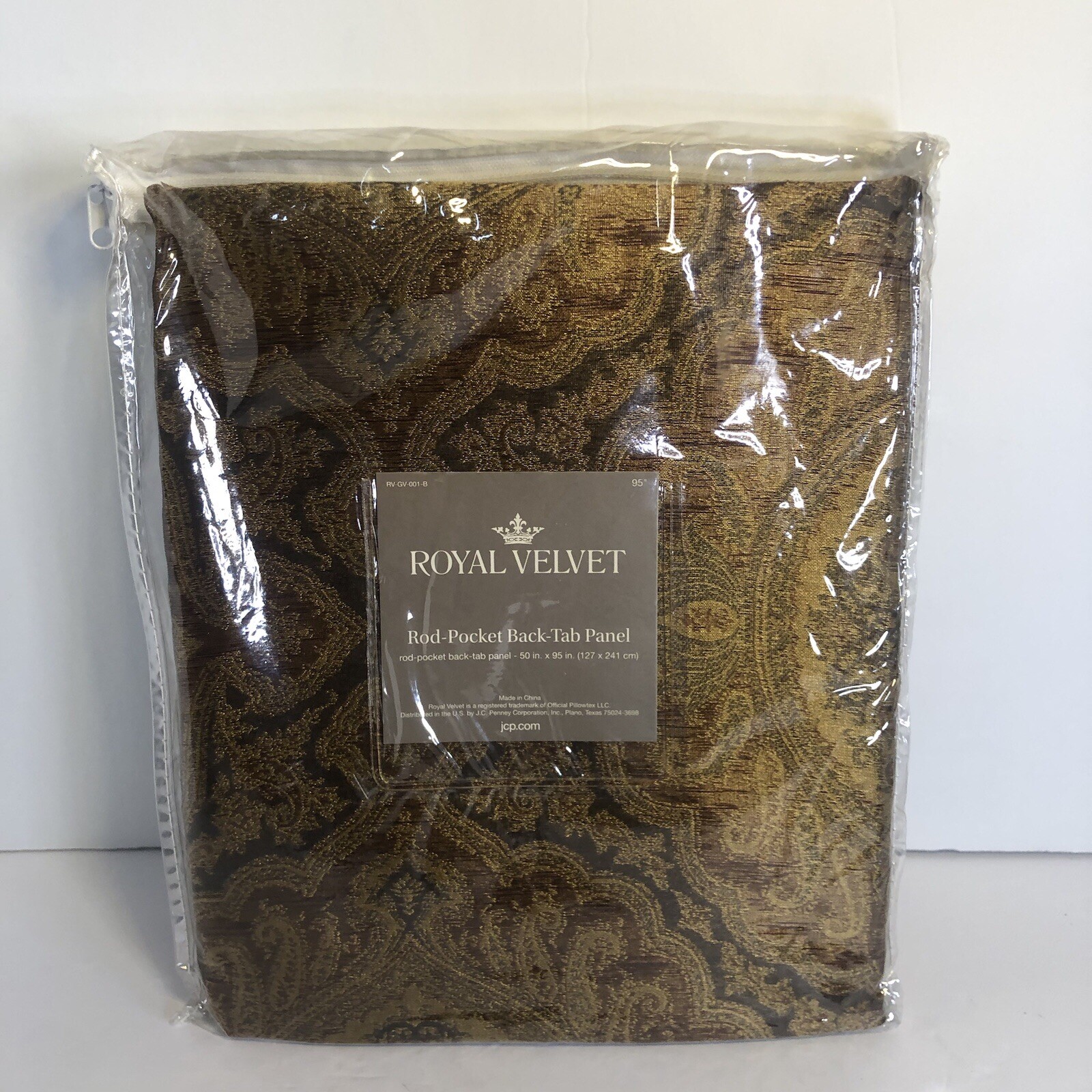 Royal Velvet Rod-Pocket Back-Tab Panel. JC Penny.