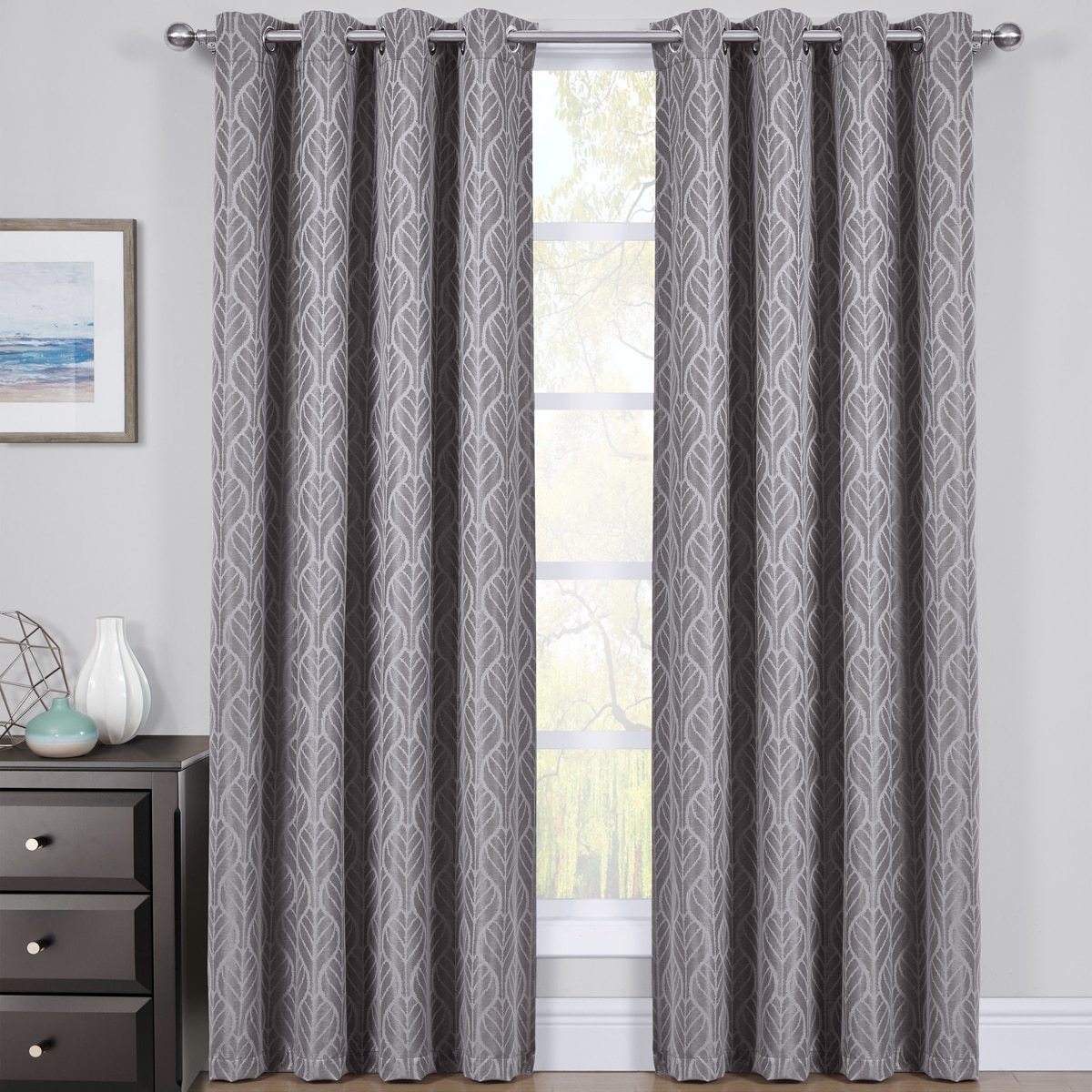 HILTON Window Treatment Thermal Insulated Grommet Blackout Curtains /Drapes PAIR
