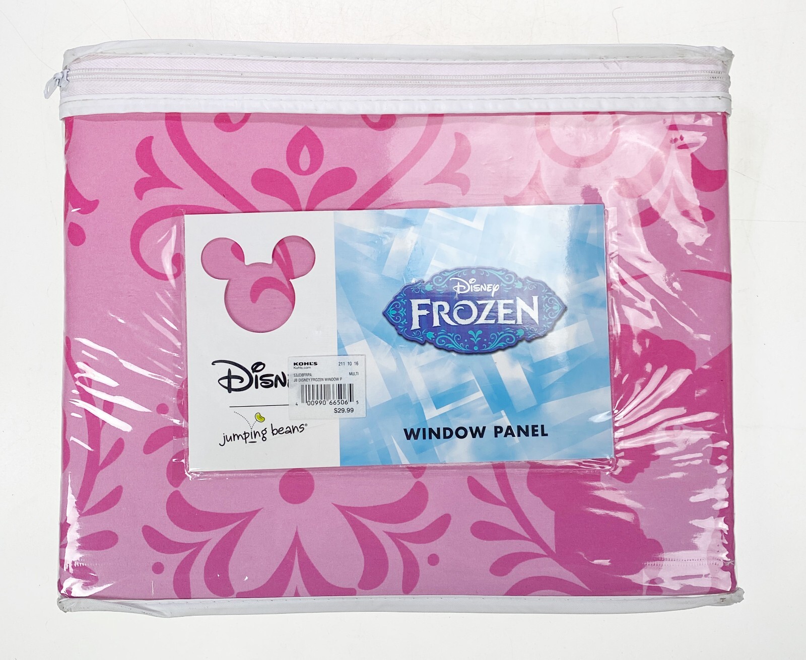 Disney Frozen One Curtain Window Panel Pink Top Fading Purple 42” x 63”