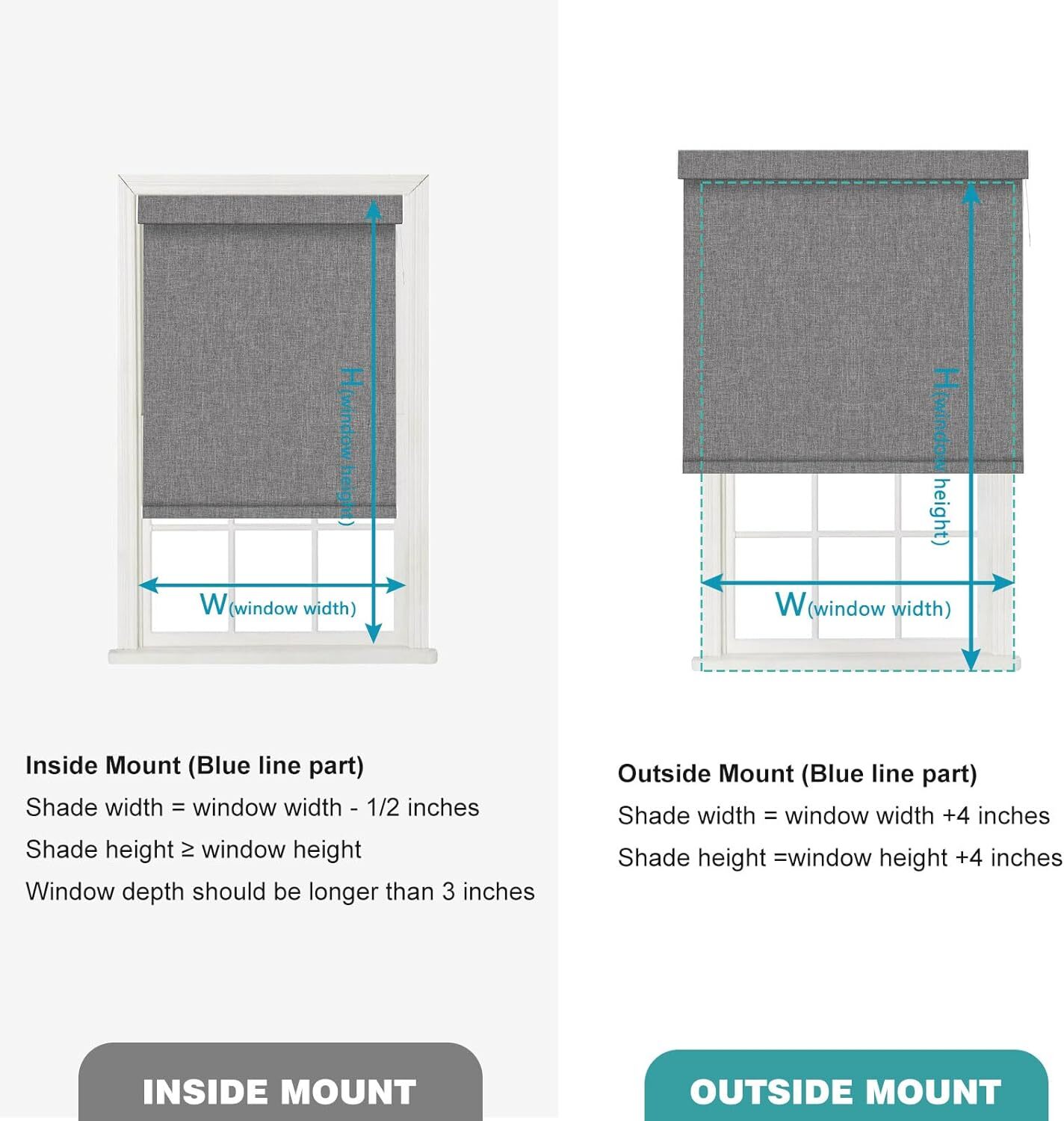 Changshade Smart Blackout Roller Blind Work with Alexa Phone Contro Window Blind