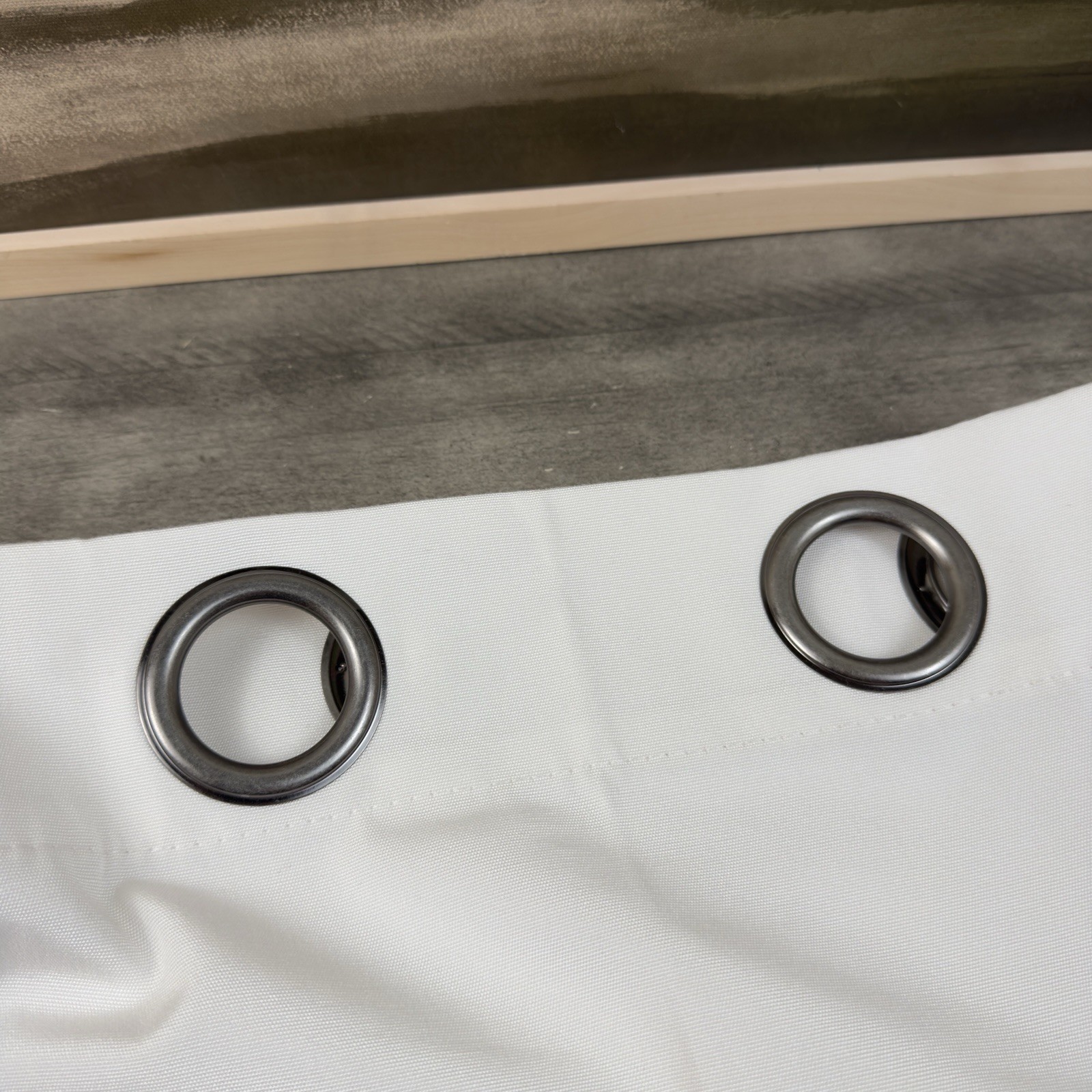 Pottery Barn Sunbrella Solid Outdoor Grommet Curtain Panel Natural 50”x84” Read