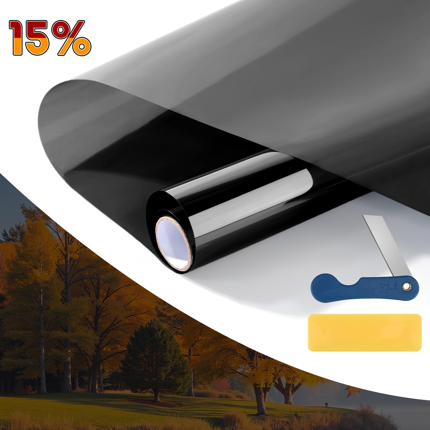 20″ x 10FT/20FT Car Window Tint Film Roll 50% VLT Ideal Car Home & Office Glass