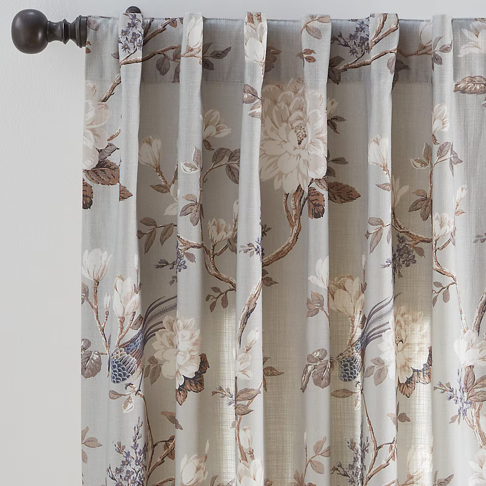 Ballard Designs Etta Floral Drapery Panel…