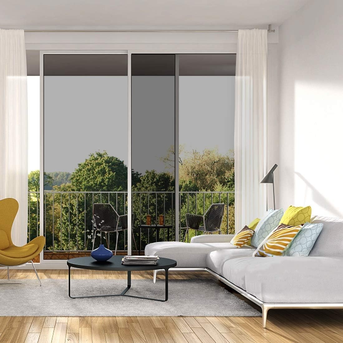 Environmentally Friendly Static Cling Window Film – One-Way Mirror Style 6 Mil