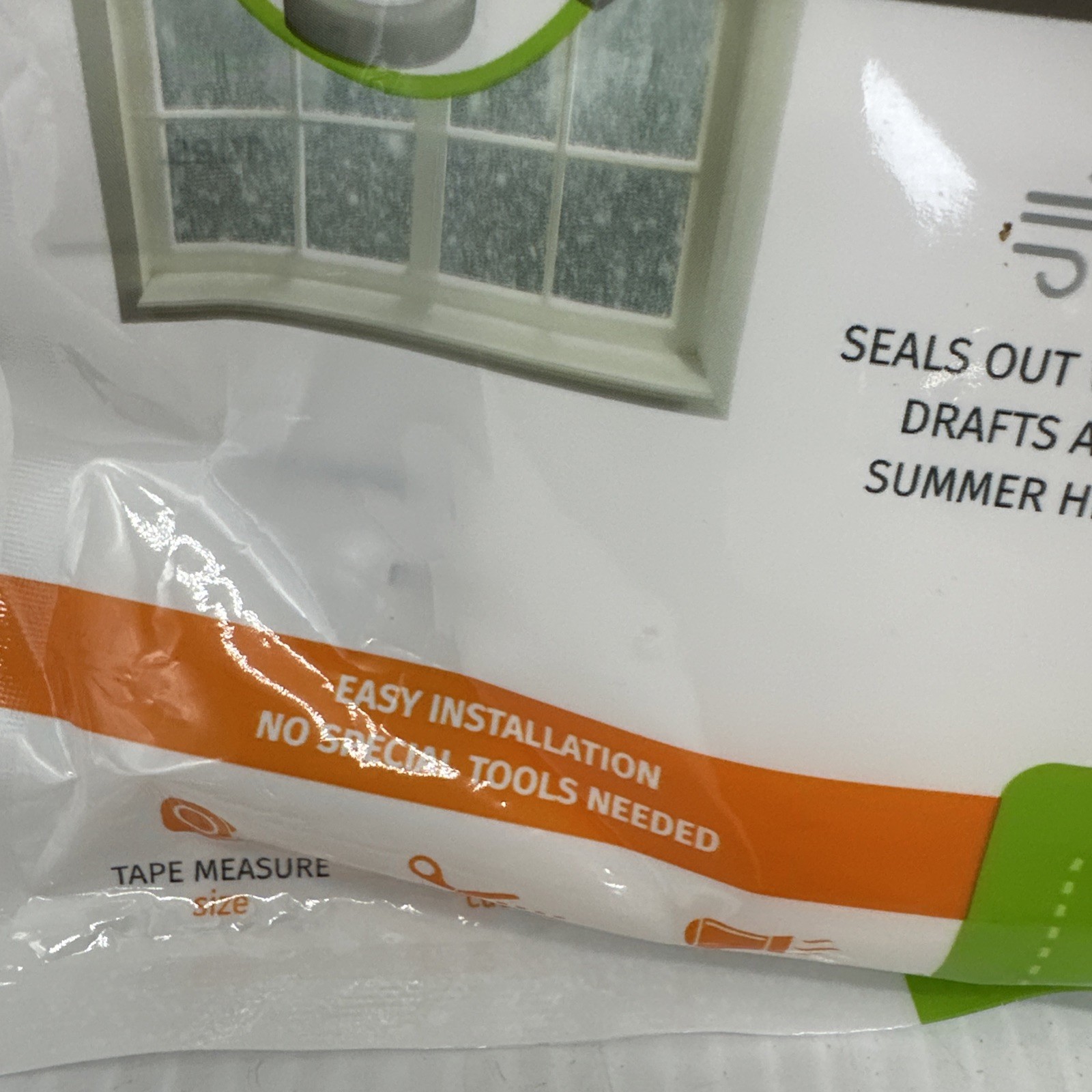 2 Packs Simply Conserve Insulating Window Film Kit Clear 5-Pack 36x60in Plastic