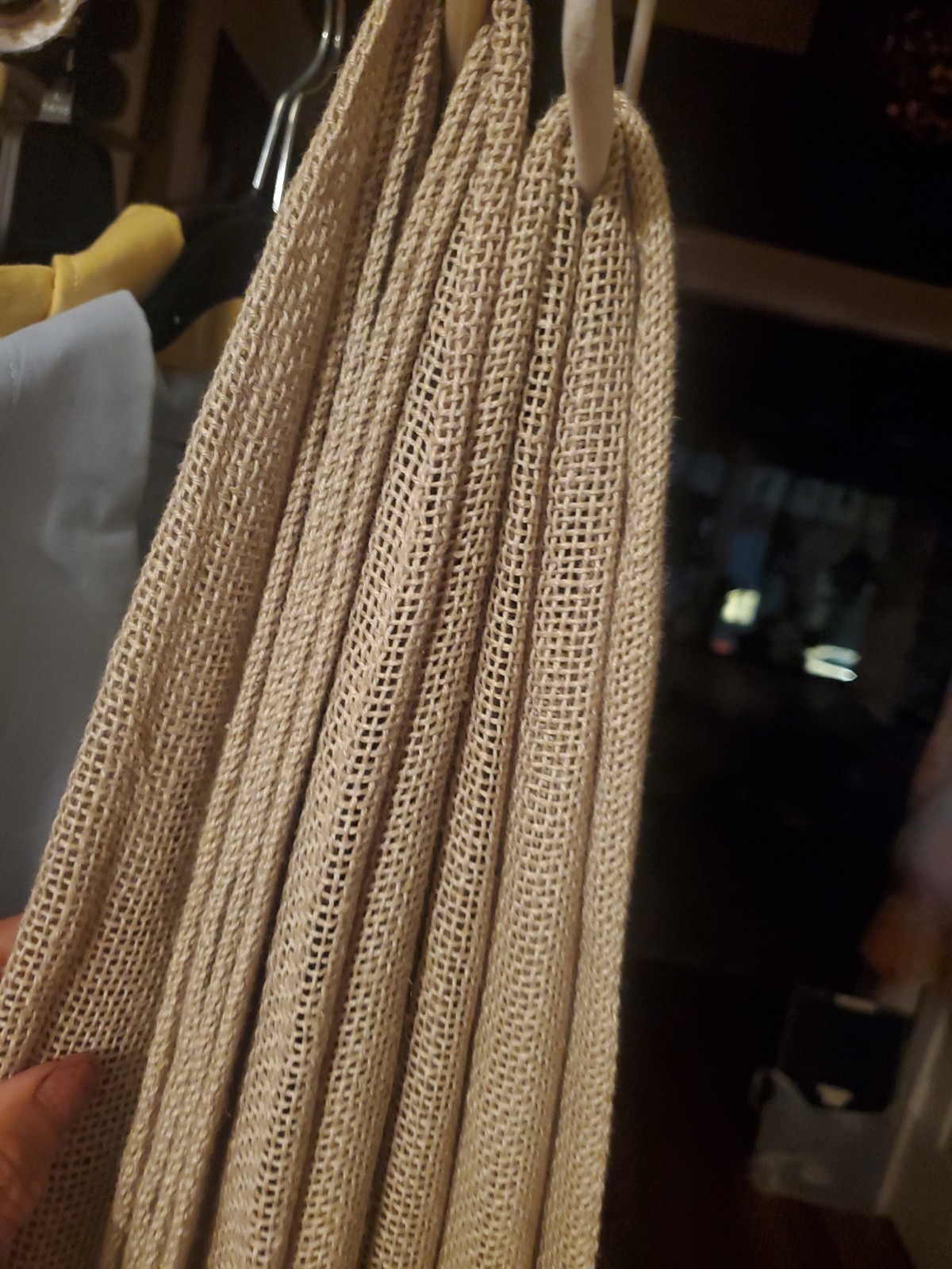 Restoration hardware curtains Natural Woven 100% Linen Taupe 50 X 95 (5) Total