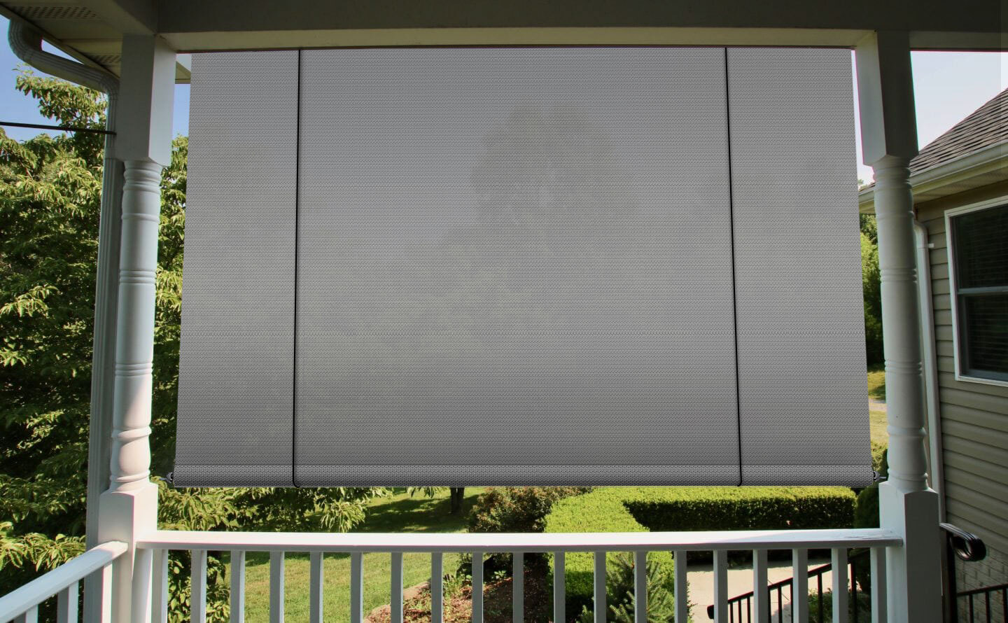 New Roll Up Shade Roller UV Blind Screen Patio Outdoor Deck Gazebo Porch Gray