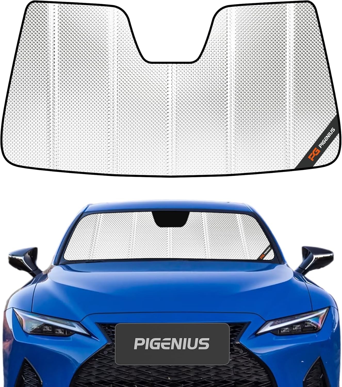 Windshield Sun Shade for Lexus 2021-2025 IS300/IS350/IS500. Reflective