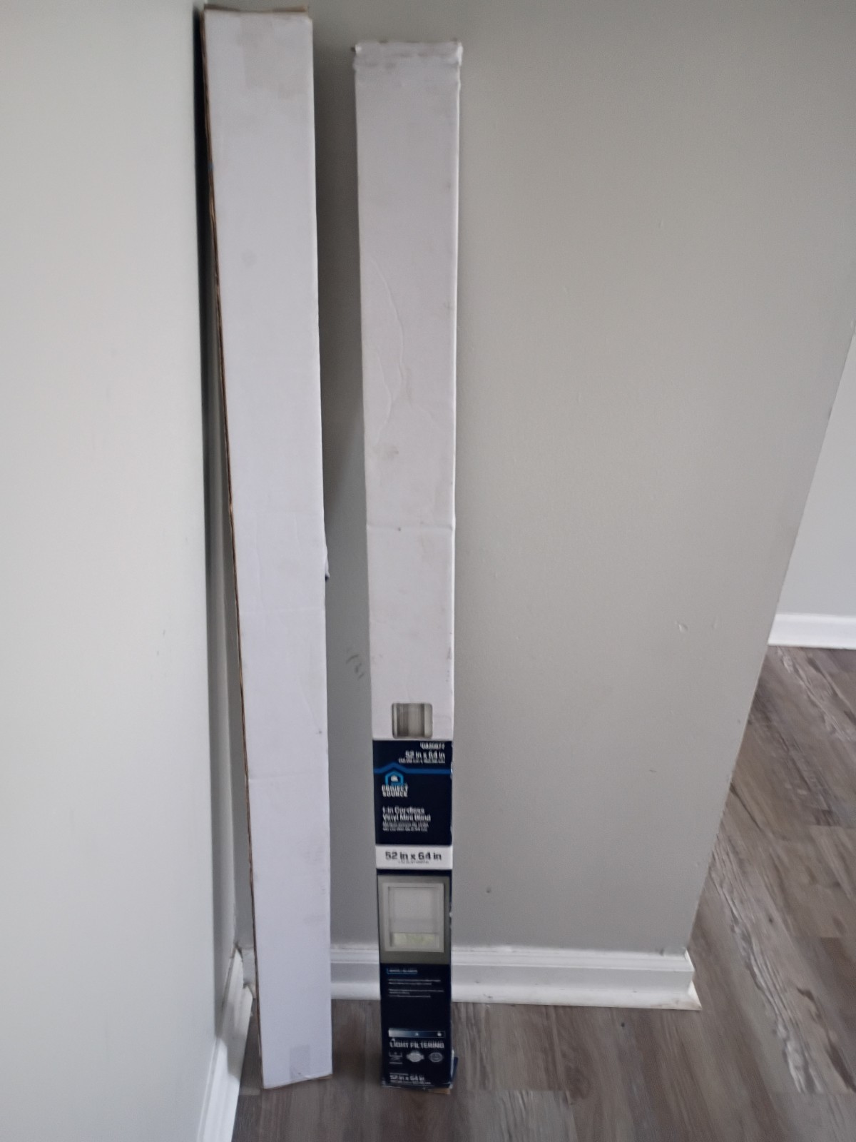 Allen + Roth Cellular Blinds Cordless Light Filtering White 52×64 Window Frame