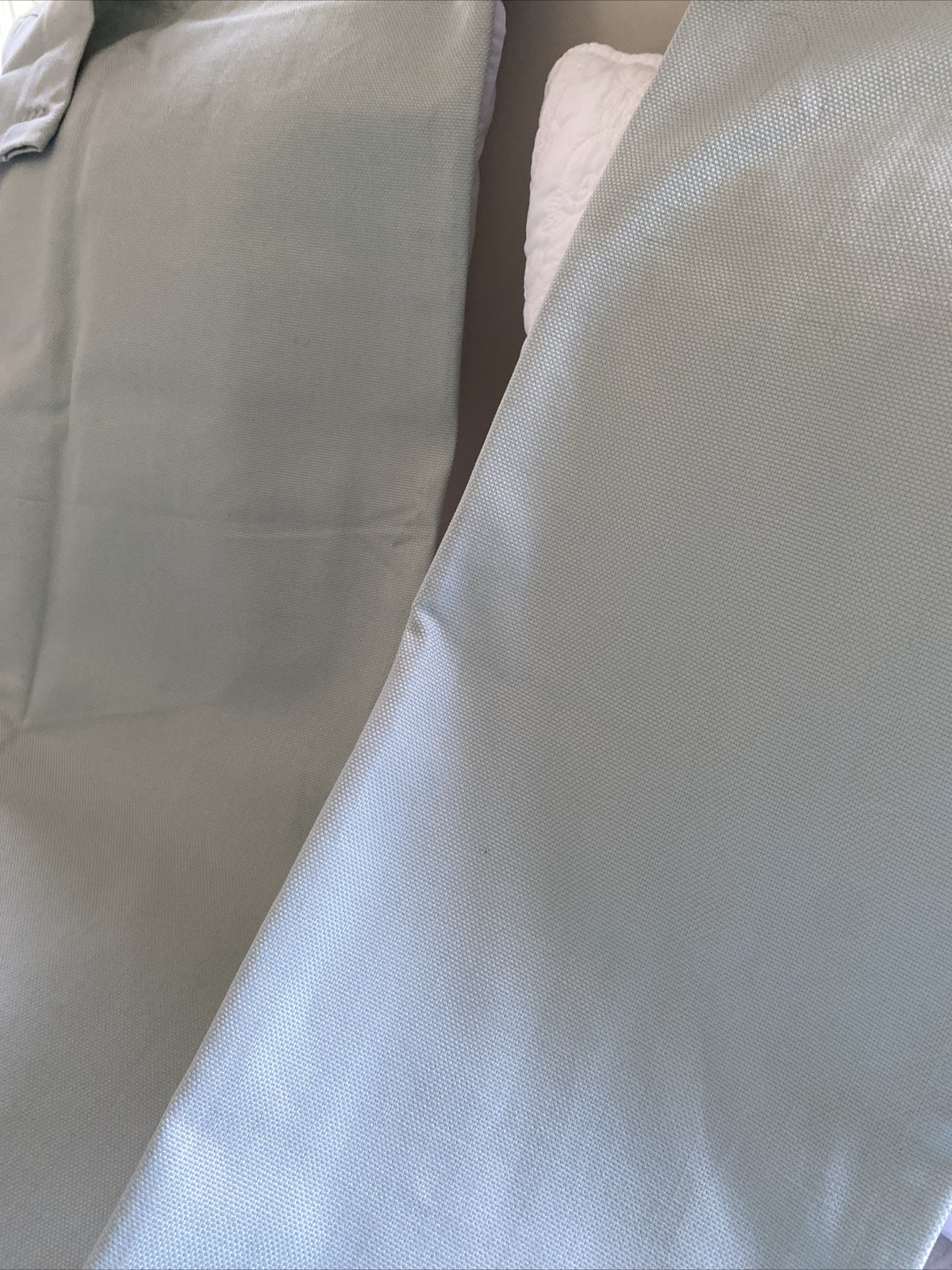 Pottery Barn Organic Cotton Drapes 2 84x 50 Sea-glass Spotless Clean