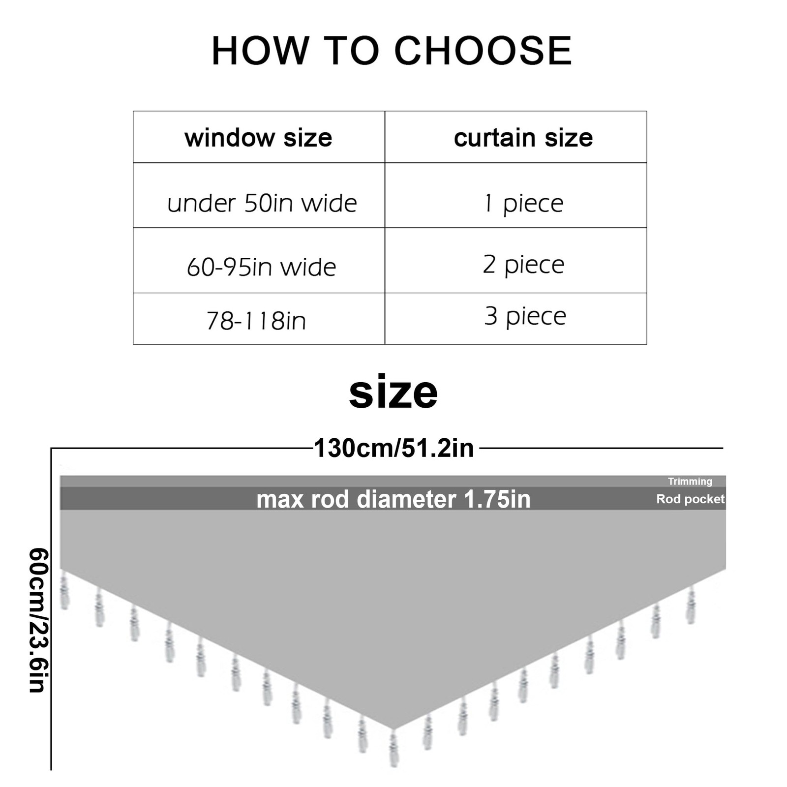 Molaxhome Swag Curtain 51 inch Length Rod Pocket Scalloped Curtain Valance Sh…