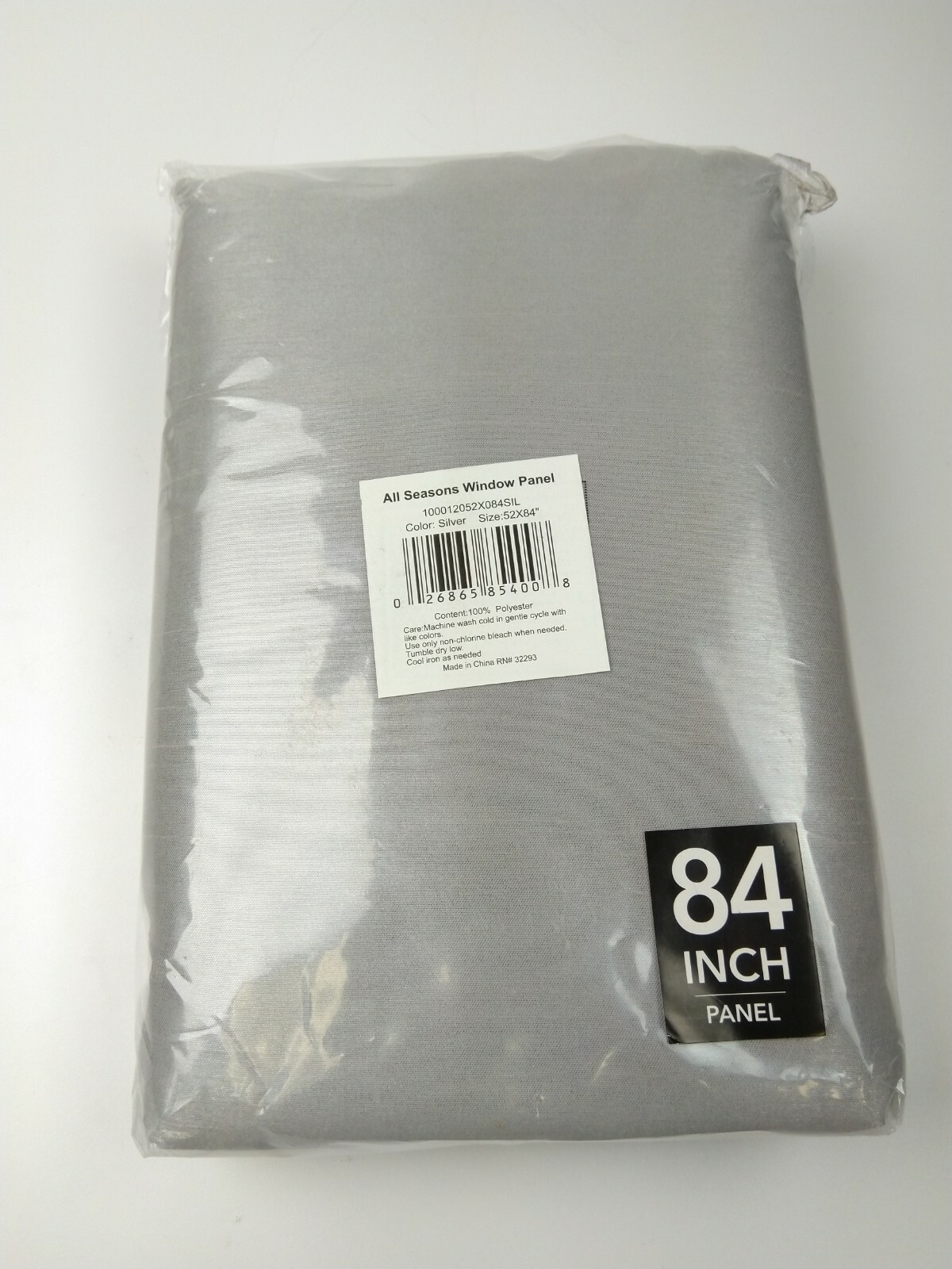 Room Darkening 84″ x 52″ Window Curtain 1 Single Panel All Seasons in Silver New