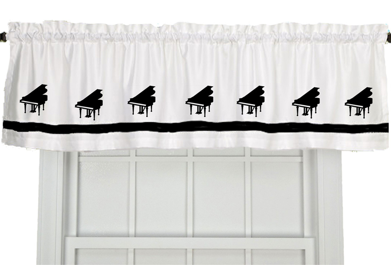 Swordfish Window Valance Curtain in Your Choice of Colors