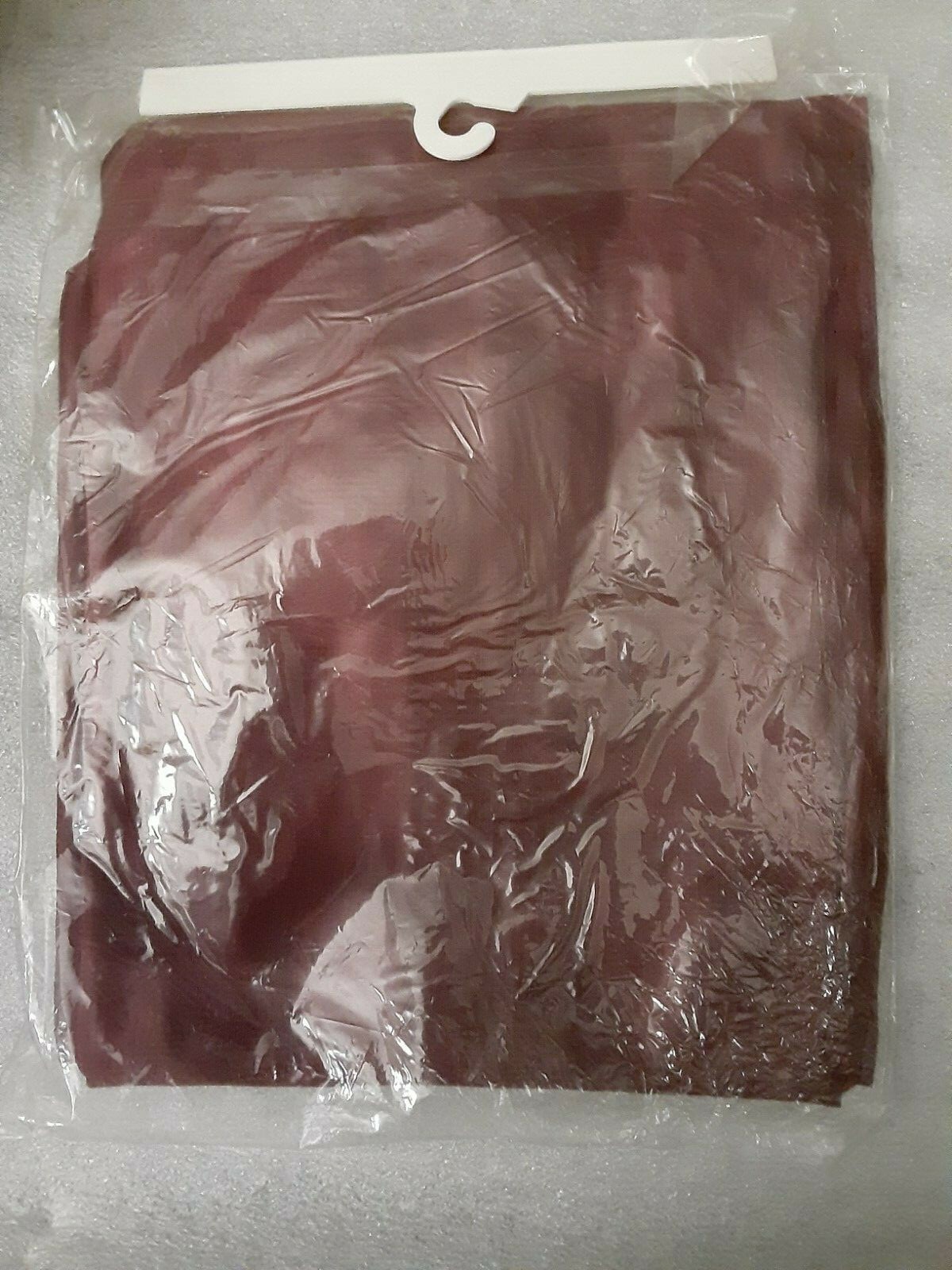 NEW & UNOPENED BURGUNDY PANEL CURTAIN 58″ W X 63″ L