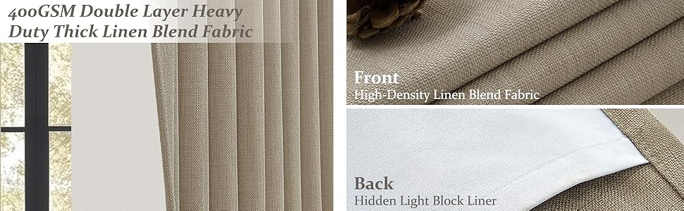 70 Inch Extra Wide Memory Trained Pinch Pleated Blackout Living Room Curtains