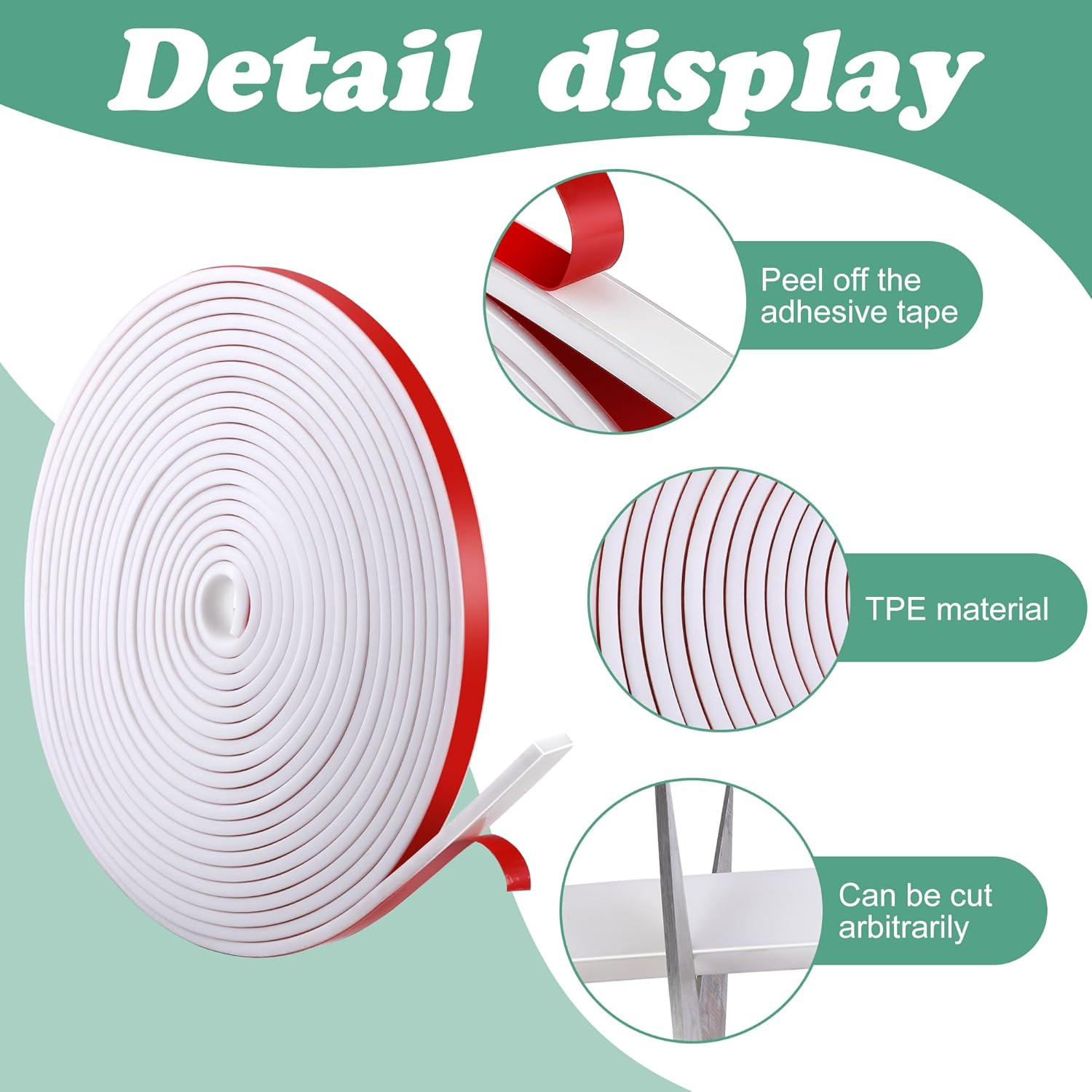 DECOHS 66 Ft Window Grille Inserts Grid Kit- TPE Self-Adhesive Peel and Stick Tr