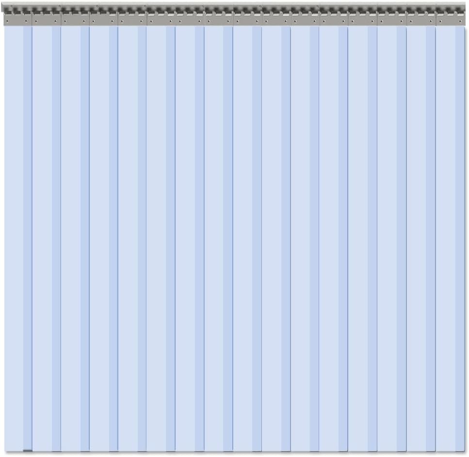 16PCS Strip Door Curtain, 84″ Height X 96″ Width, 0.08 Inch Thickness Standard