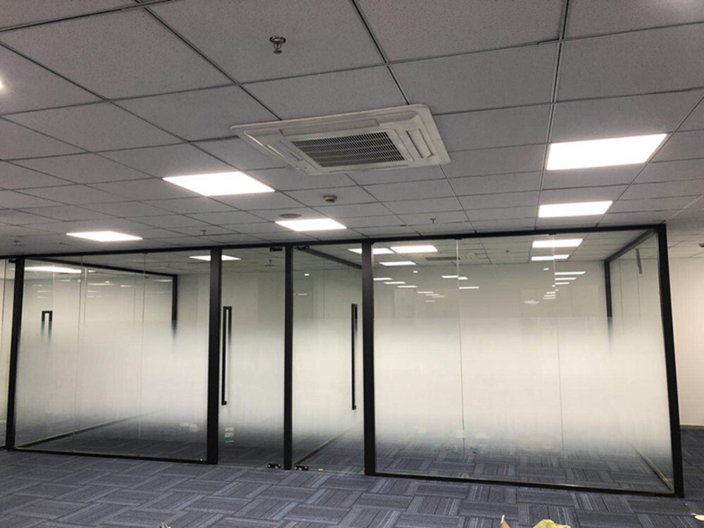 Window Film Gradient White Double Side Dots Sticker Semi-Privacy Vinyls Office