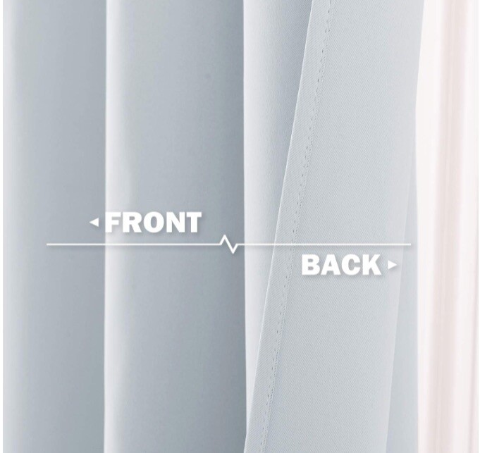 NICETOWN Grayish White Window Panels – 2 Pieces W52xL36 + 1.2 Inches Header NEW