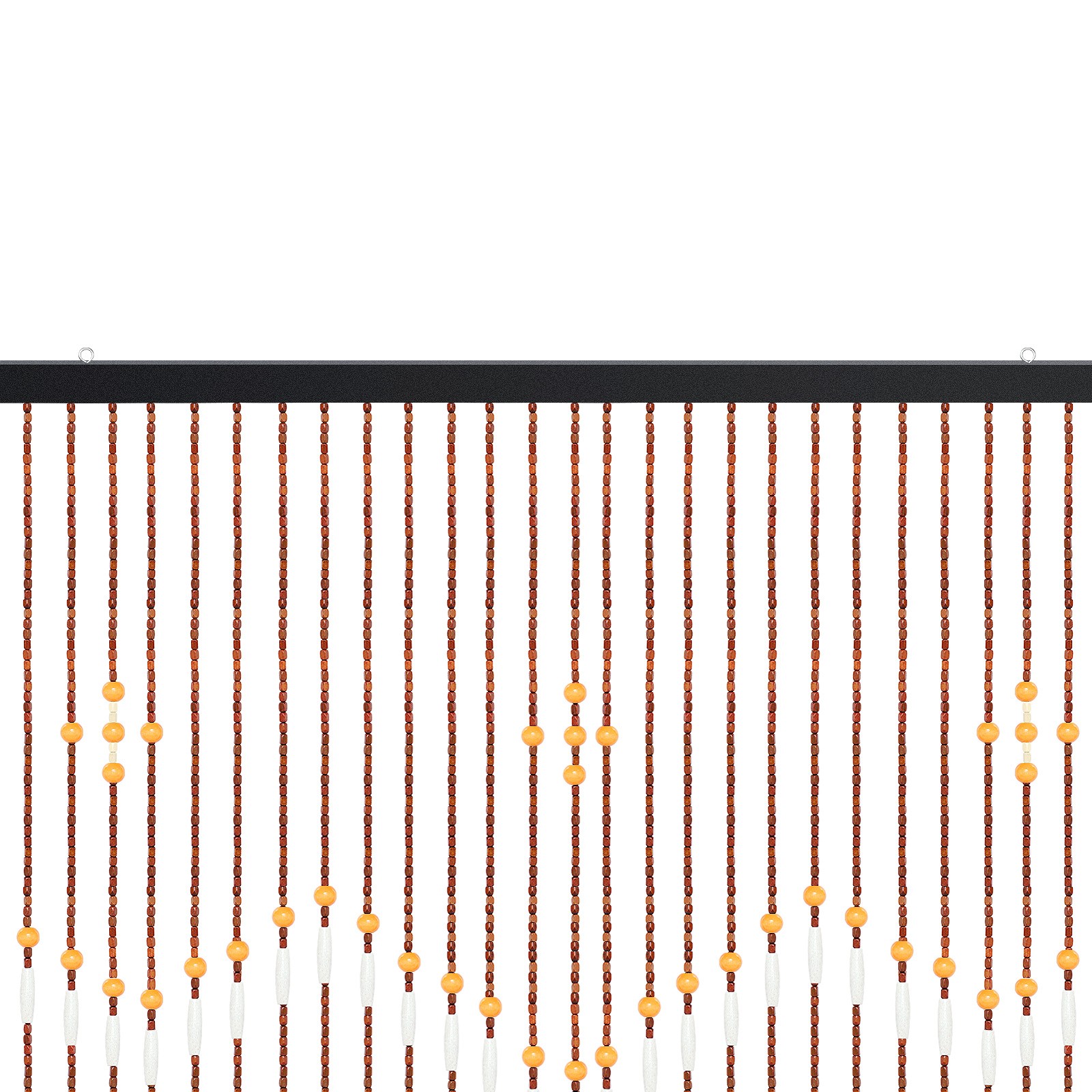 Door Curtain Boho Rustic Door Curtain for Doorway Bamboo Wood Rectangular