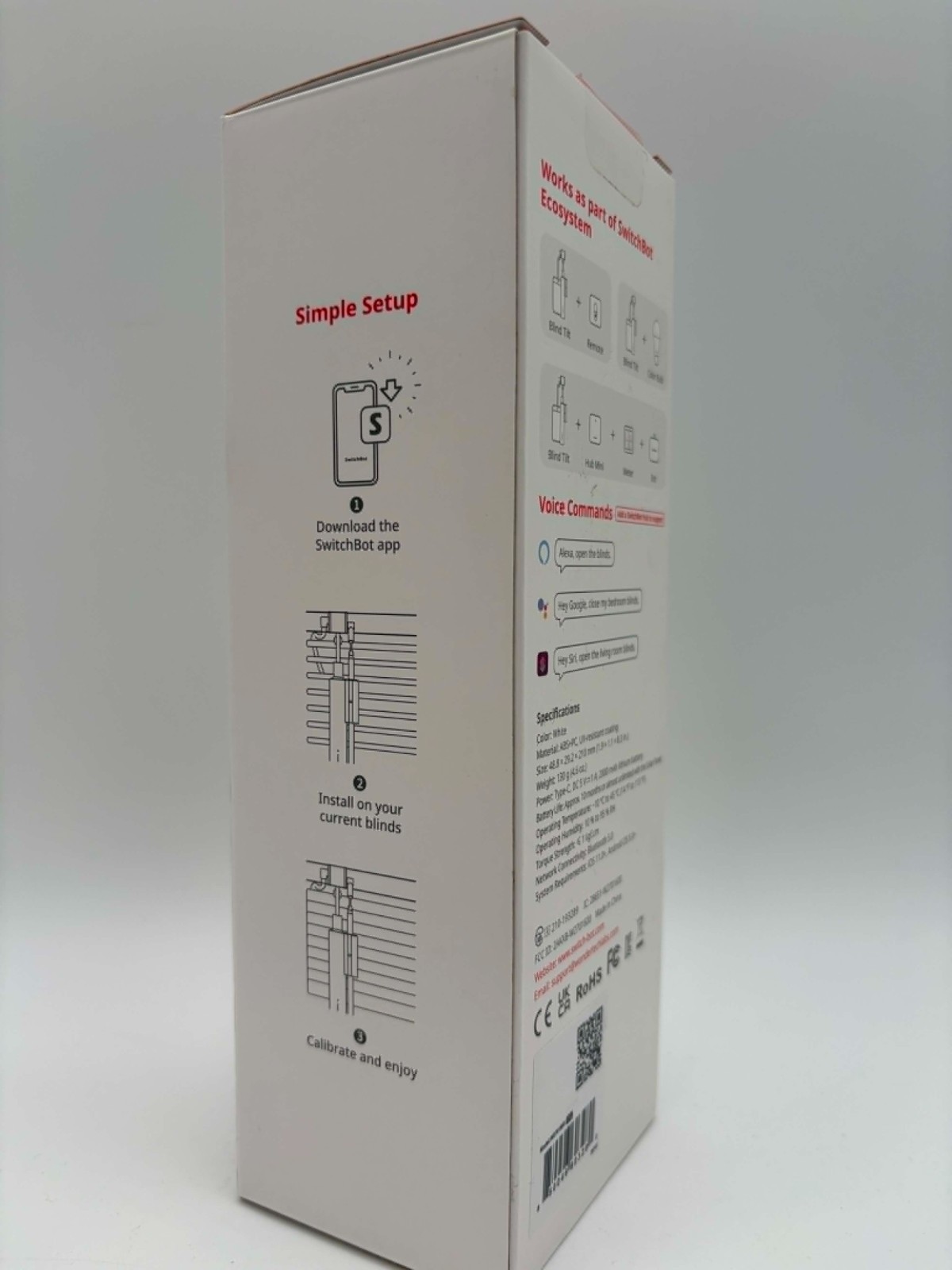 SwitchBot Blind Tilt Motorized Blinds – Smart Electric Blinds Bluetooth Control